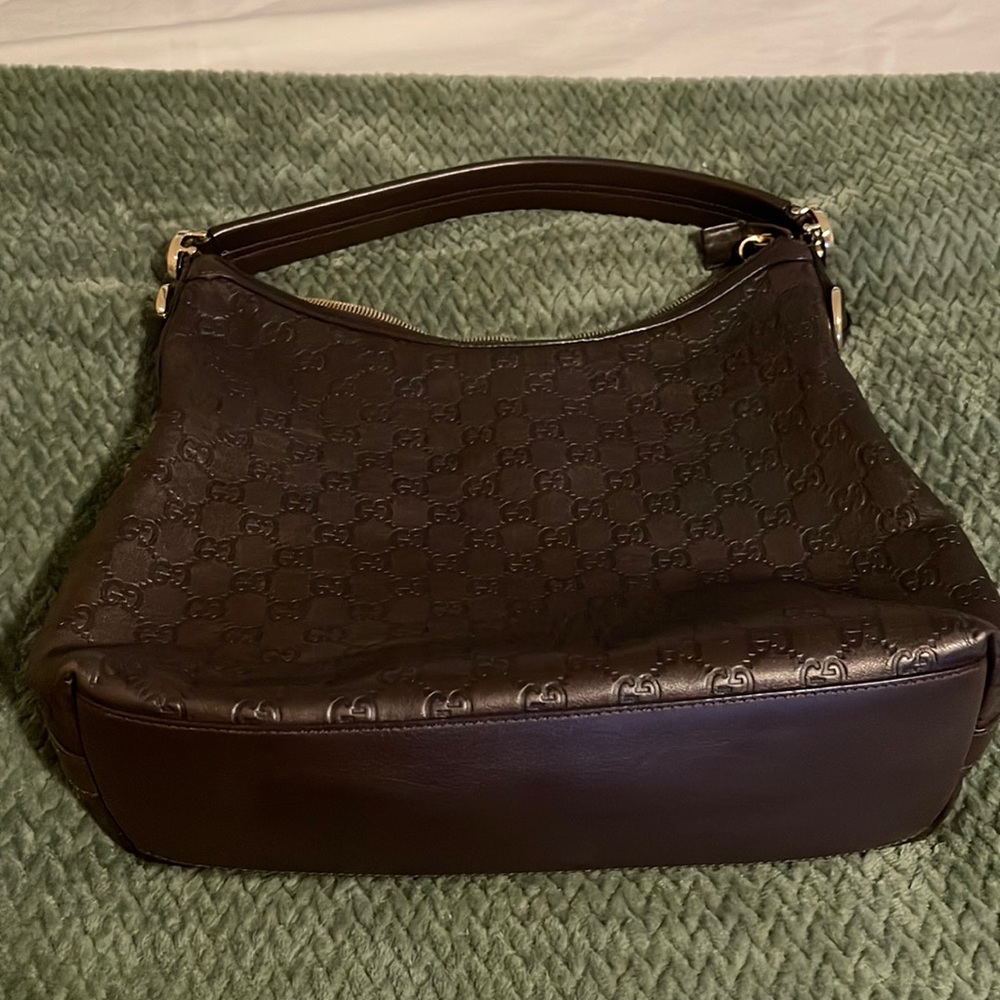 Authentic Gucci leather hobo bag